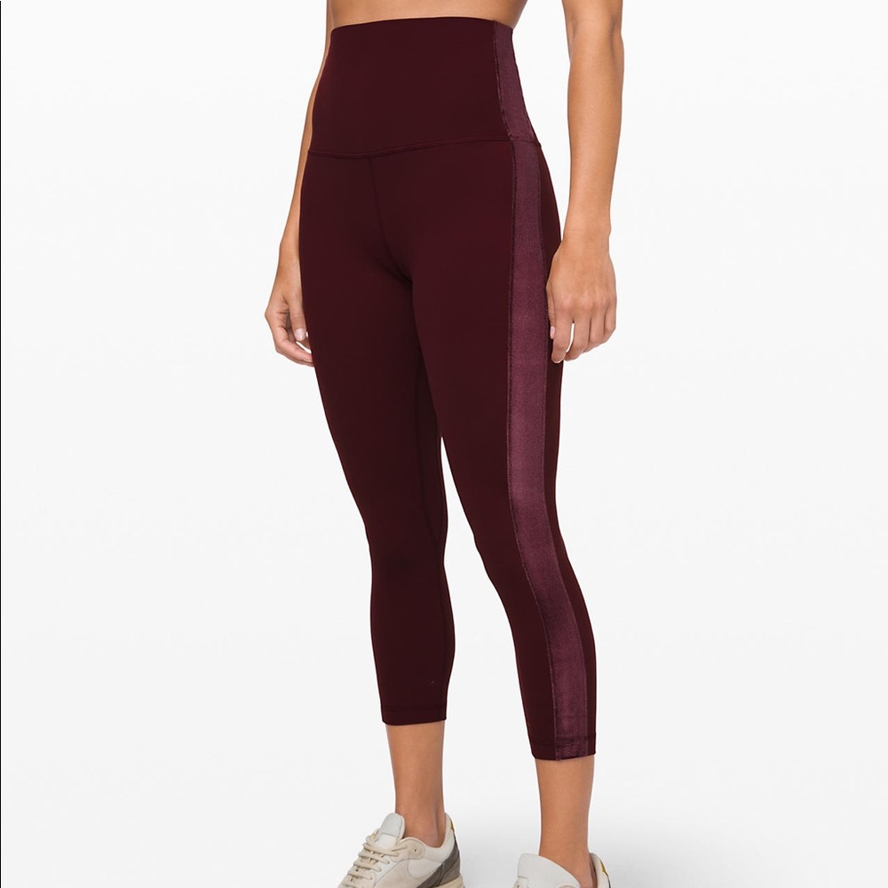 Lululemon Velvet High Rise Cropped Align Leggings